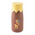 Funny Face Milk Bottle Style Stainless Steel Bottle Brown 320ml