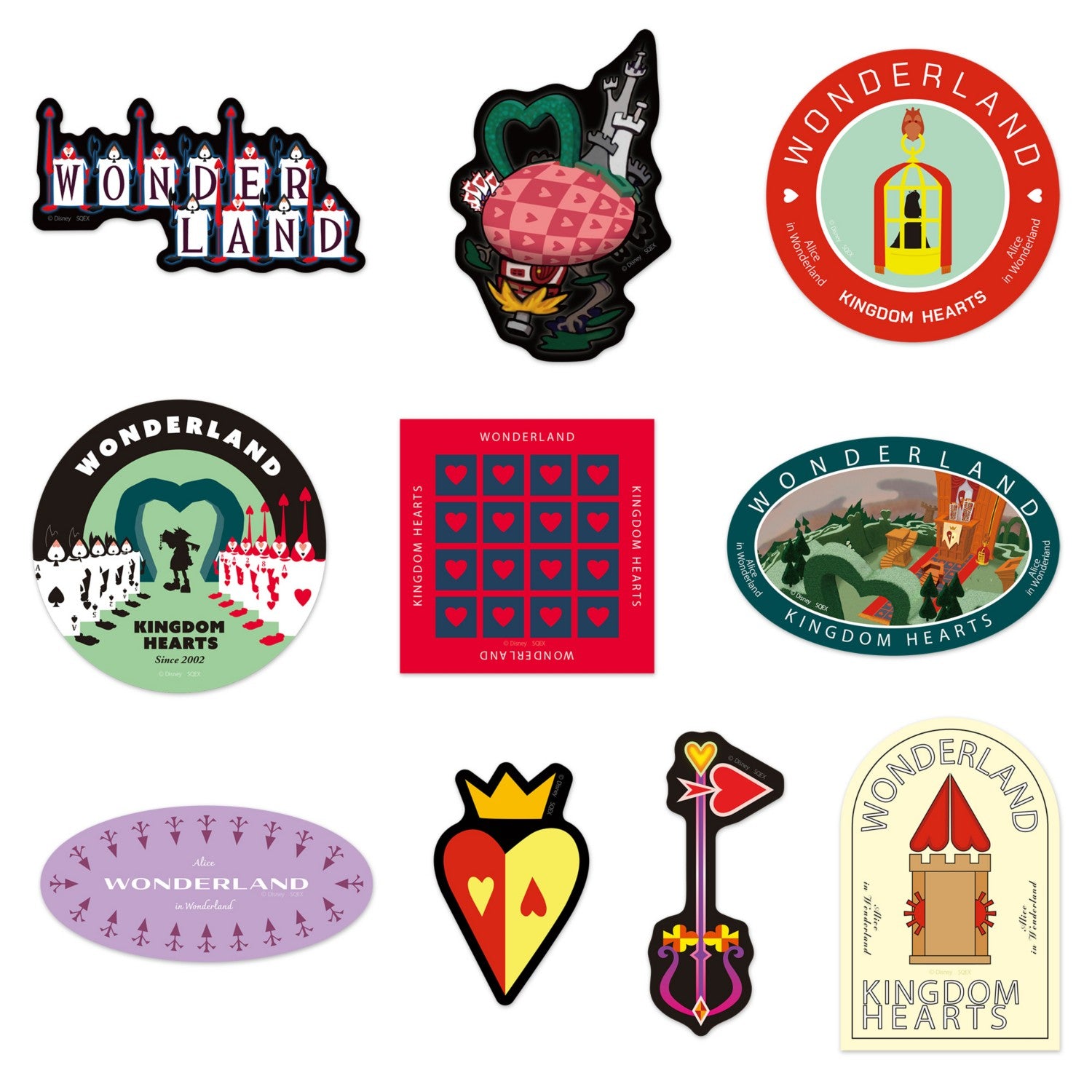 Kingdom Hearts / Stationery Sticker Set Wonderland