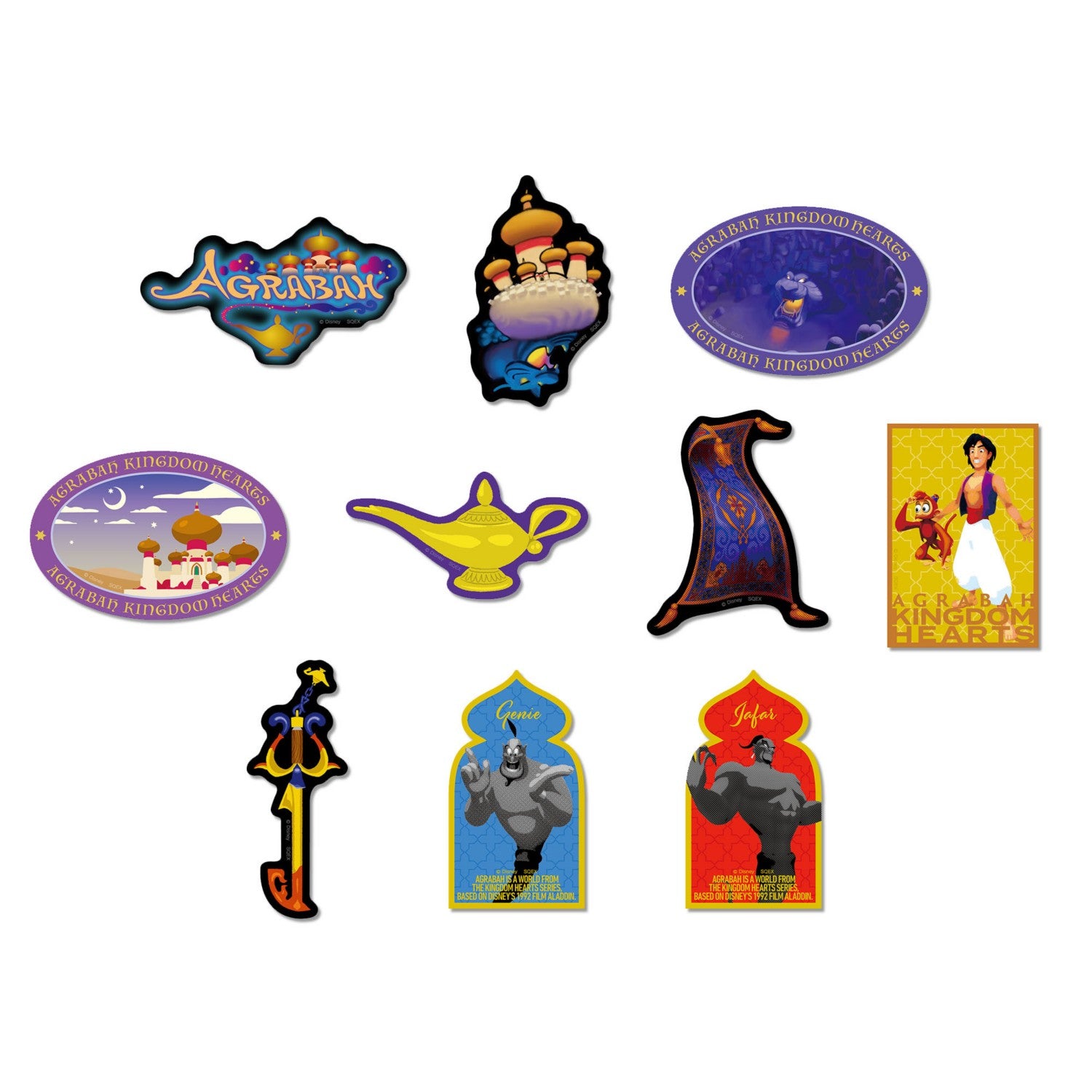 Kingdom Hearts / Stationery Sticker Set Agrabah