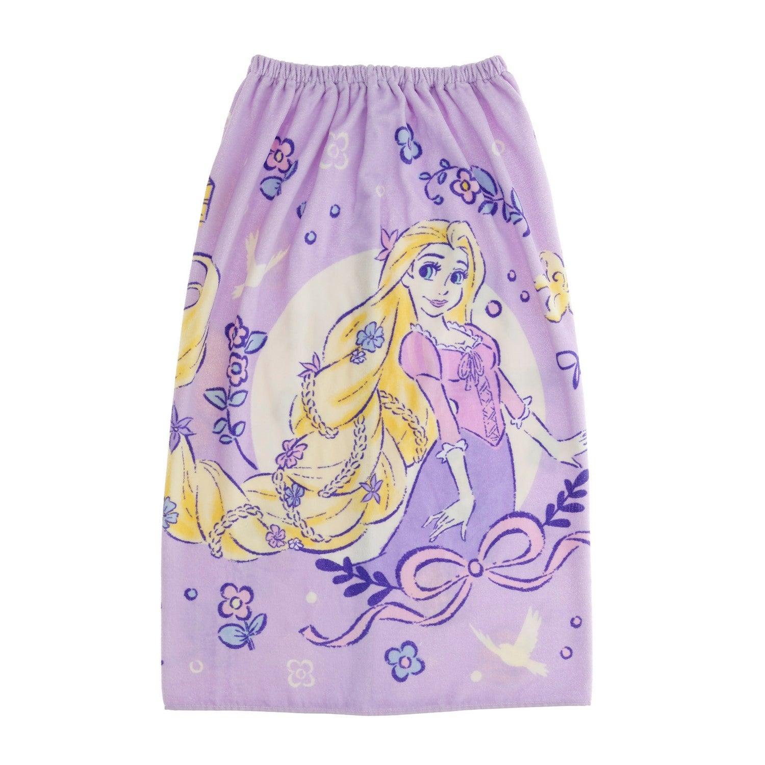 Rapunzel on the Tower 80 Length Maki Towel Purple Flower Garden