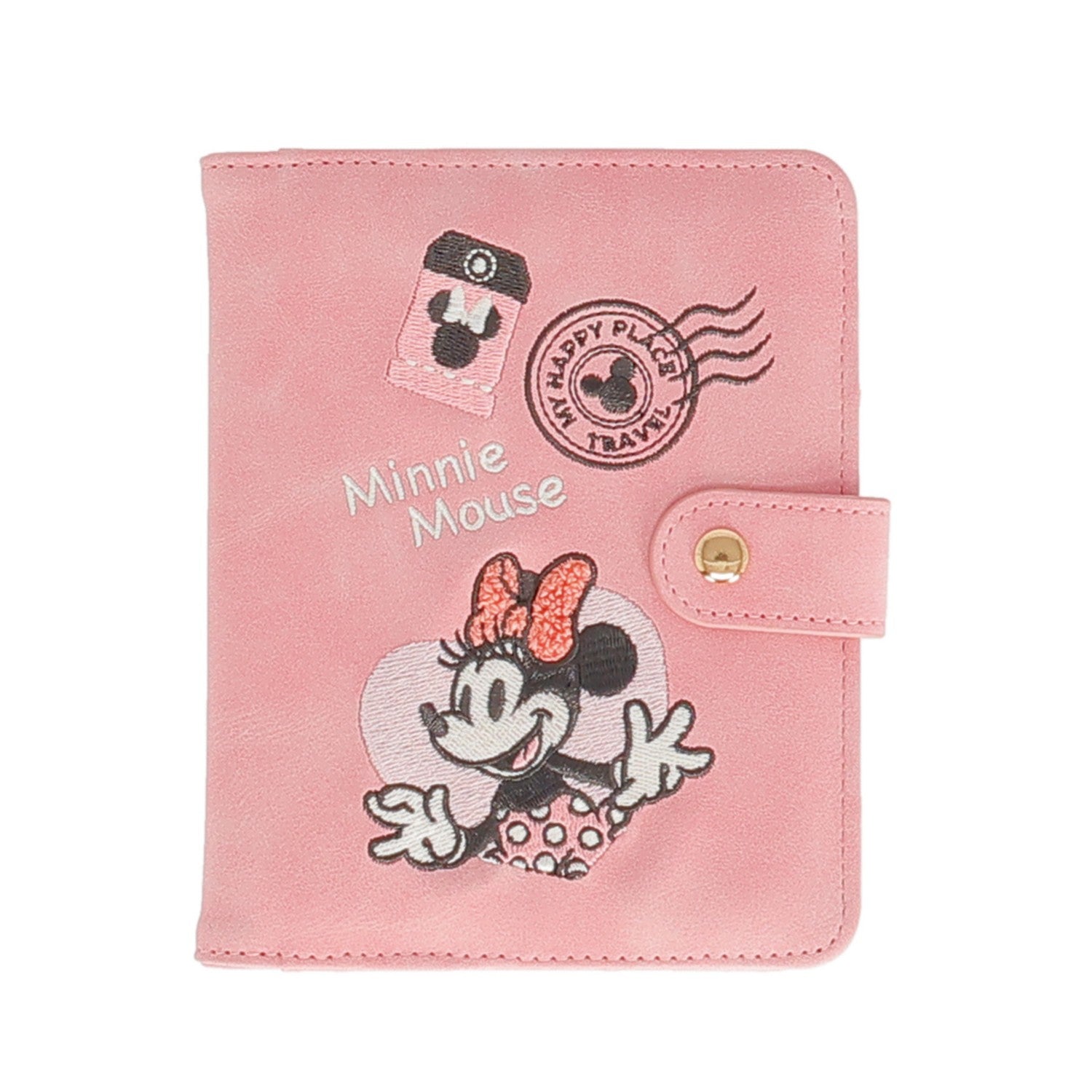 minnie mouse passport case ribbon stamp