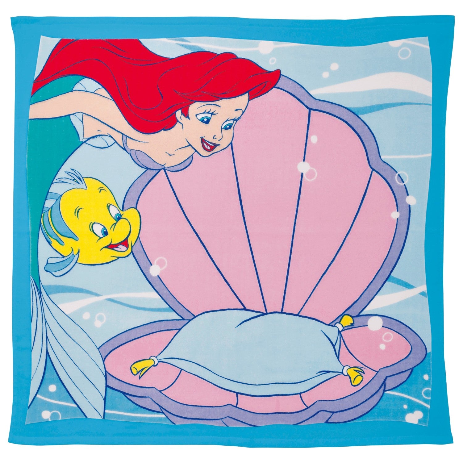 The Little Mermaid Ariel Bath Towel Shell Stool
