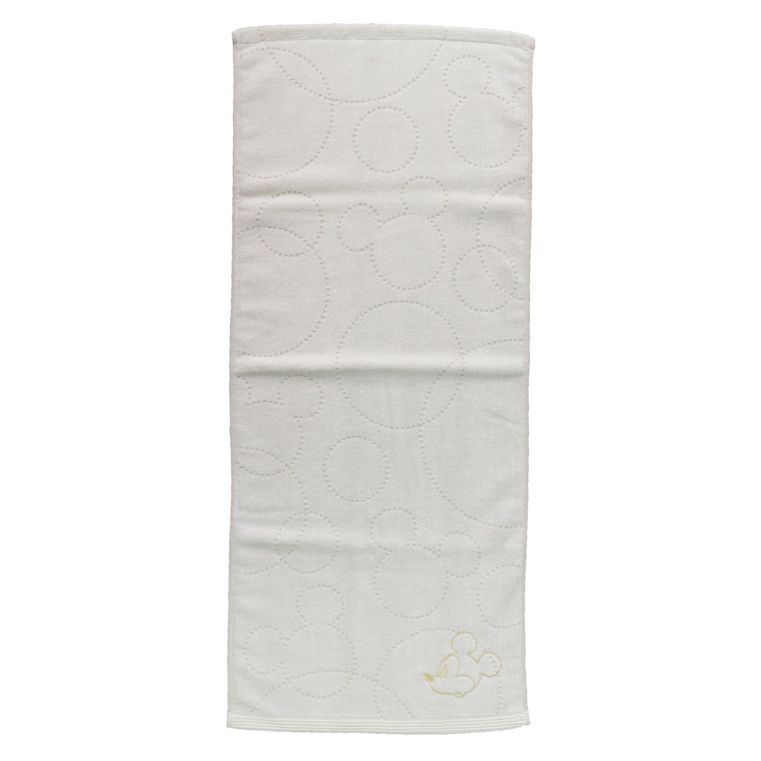 Mickey Mouse face towel simple ivory