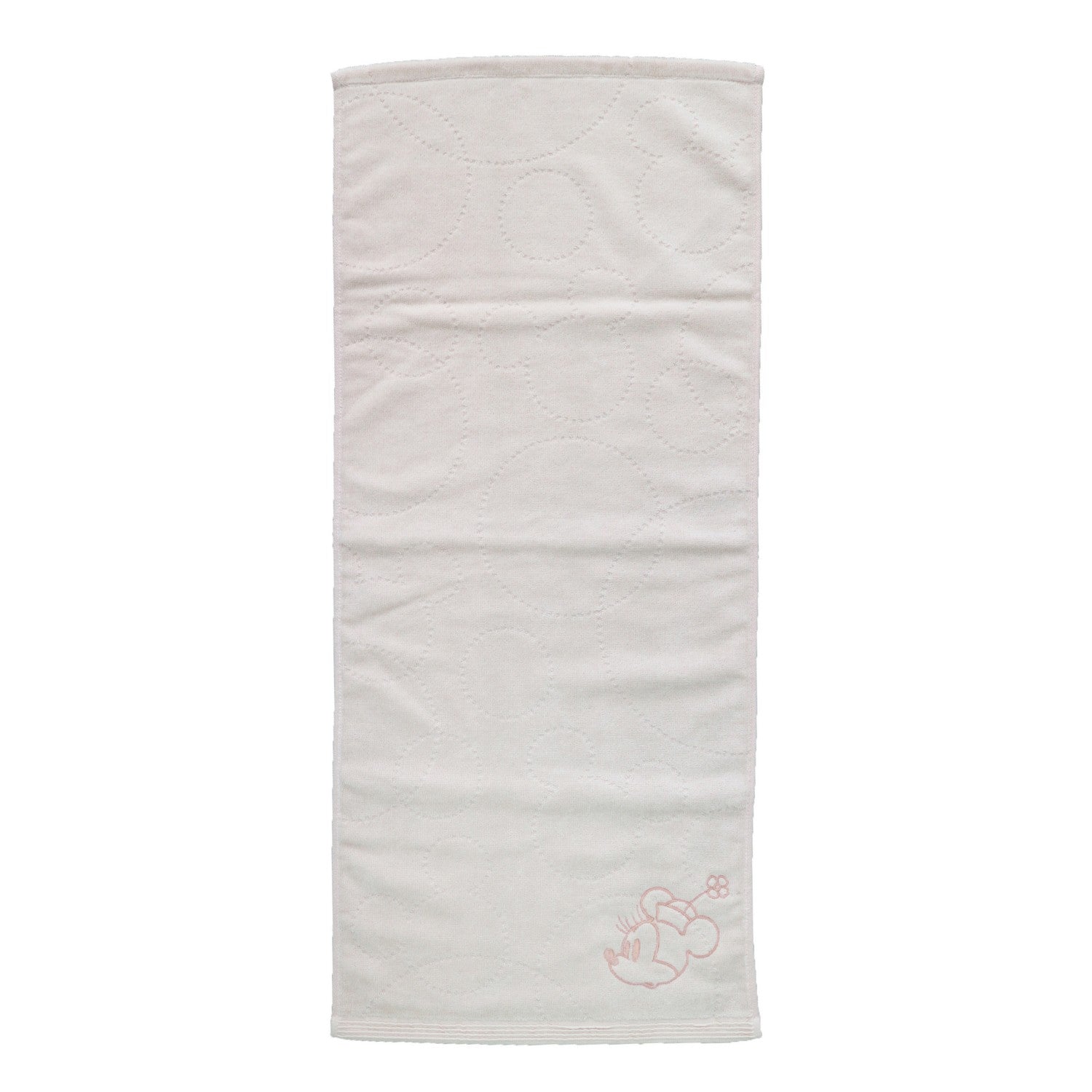 Minnie Mouse face towel simple pink