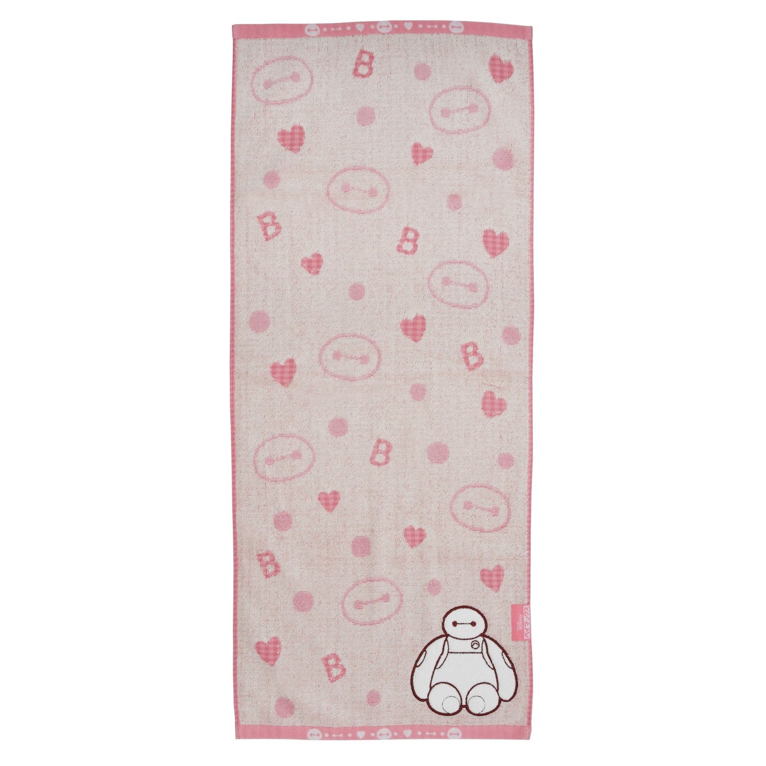 Baymax face towel soft dots