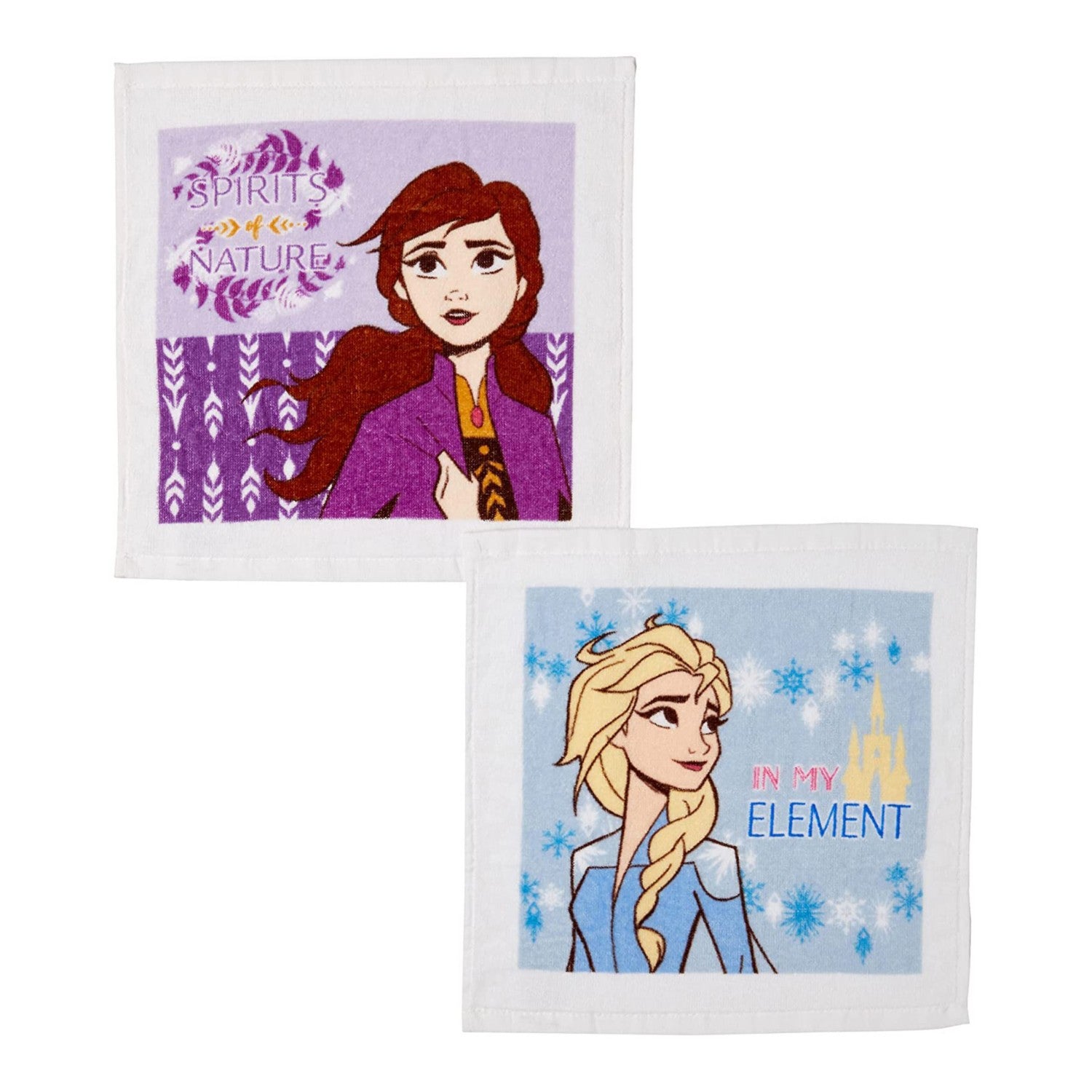 Frozen Hand Towel Set of 2 Natural Snow