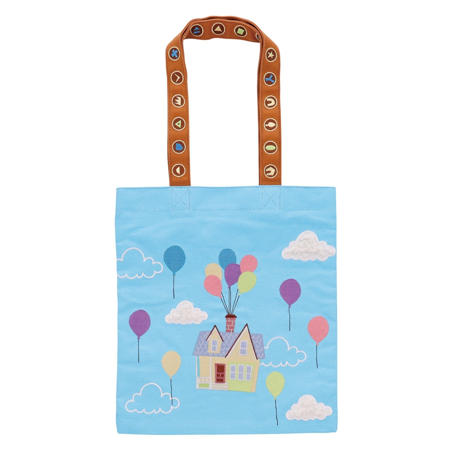 Old Man Carl's Flying House Tote Bag Purple Grape