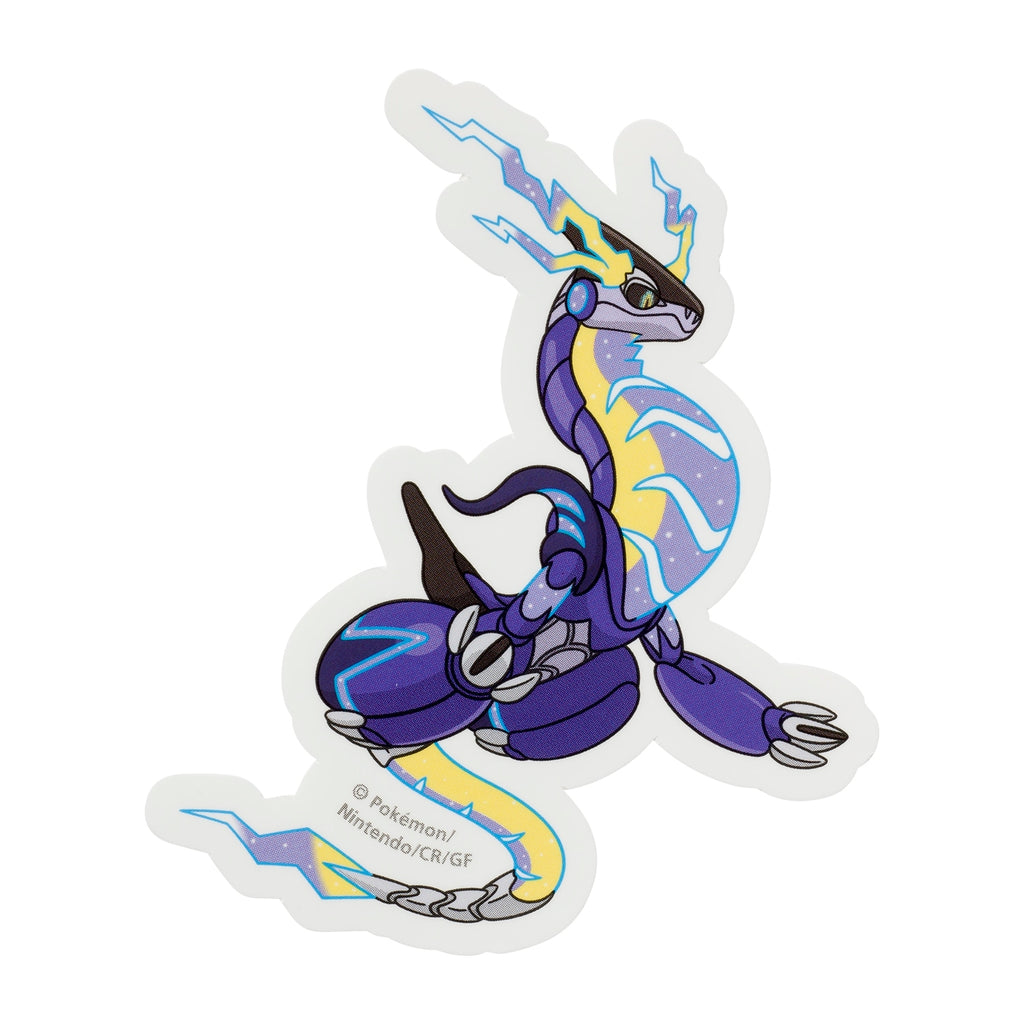 Miraidon sticker from Japan, featuring Electric/Dragon-type Pokemon in Complete Mode