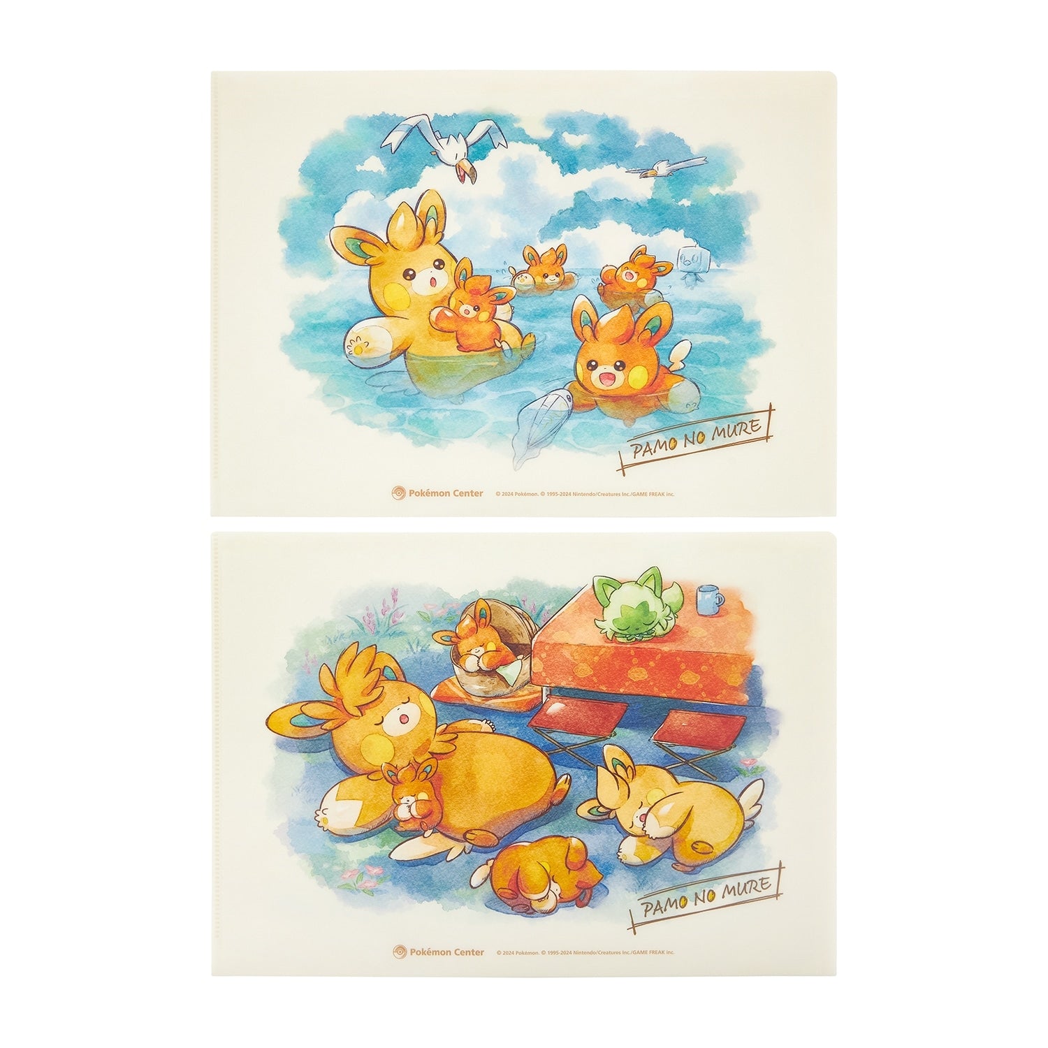 A4 clear file set of 2 PAMO NO MURE
