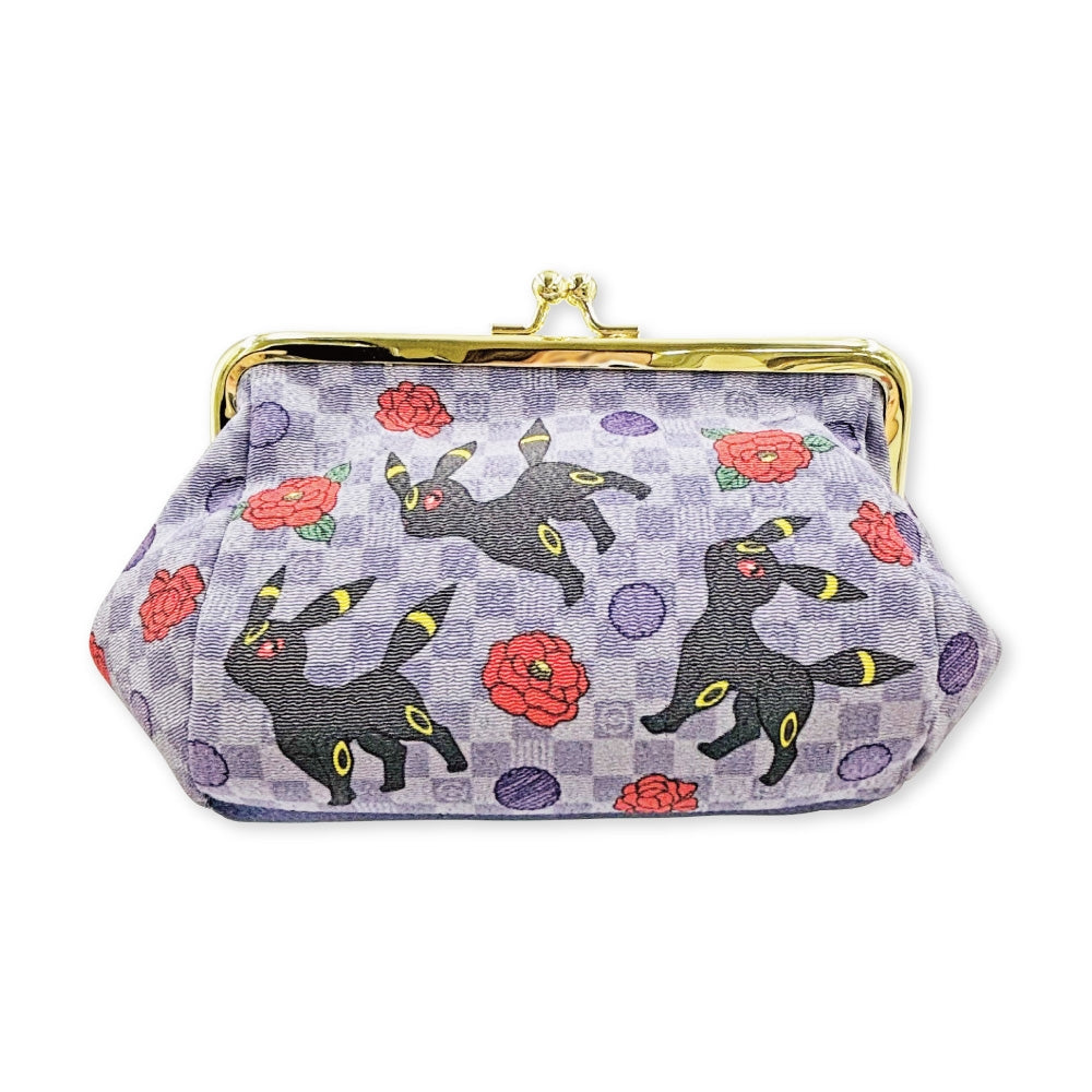 Clasp pouch Japanese pattern Blacky