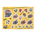POKÉMON TRAINERS -STARDUST★BESTIES- Deformed art sticker set from Japan, featuring colorful characters