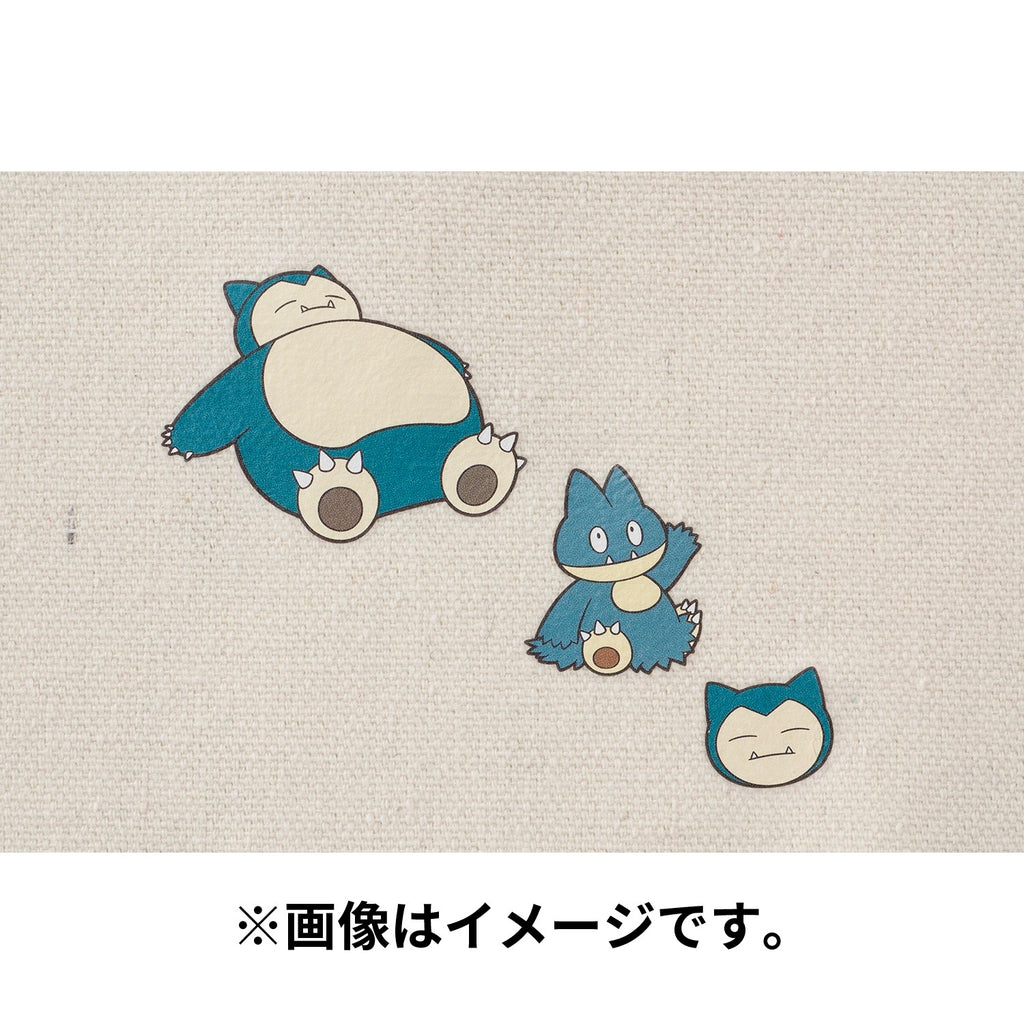 Cloth sticker irodo Gombe & Snorlax