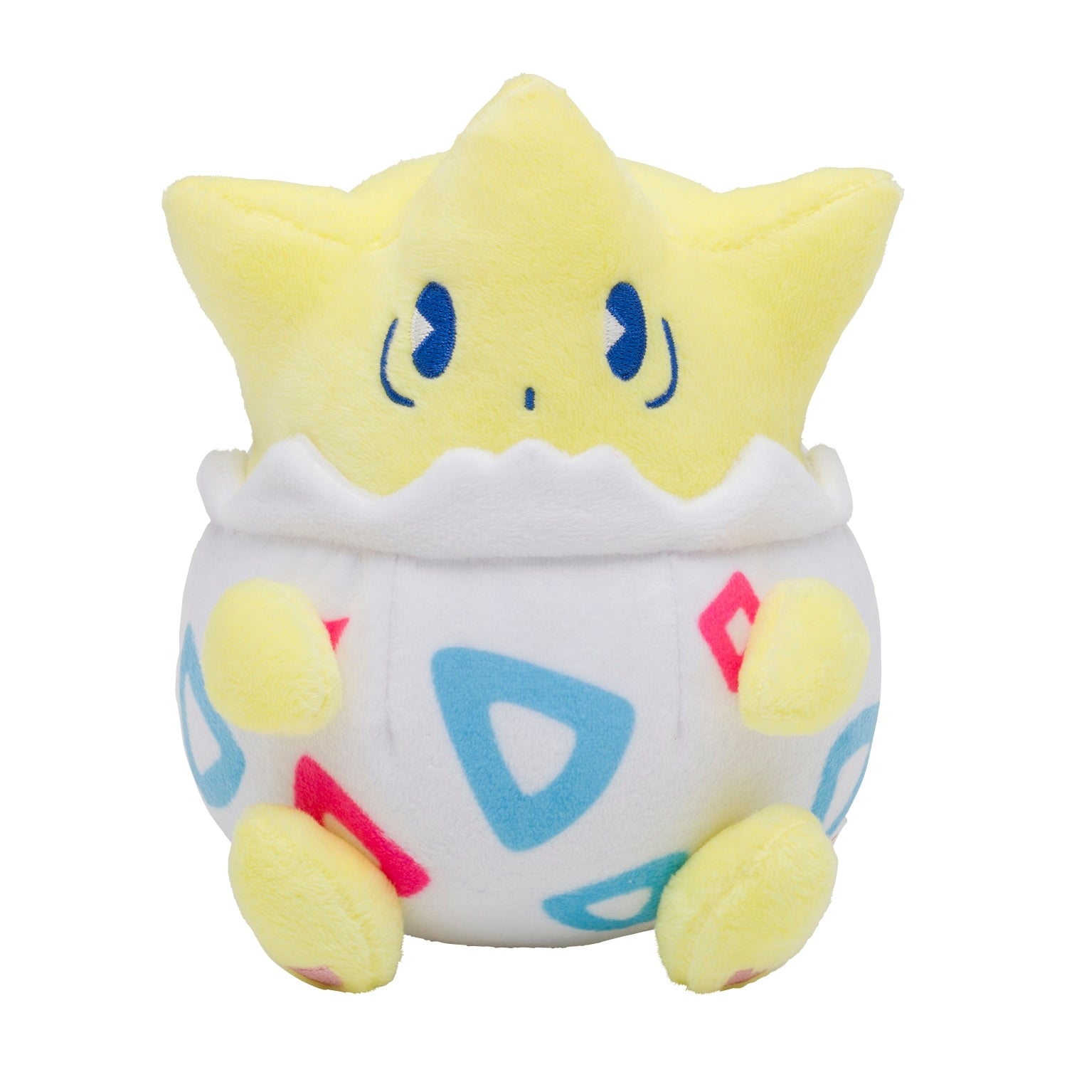 Togepi plush with soda can accessory from Japan