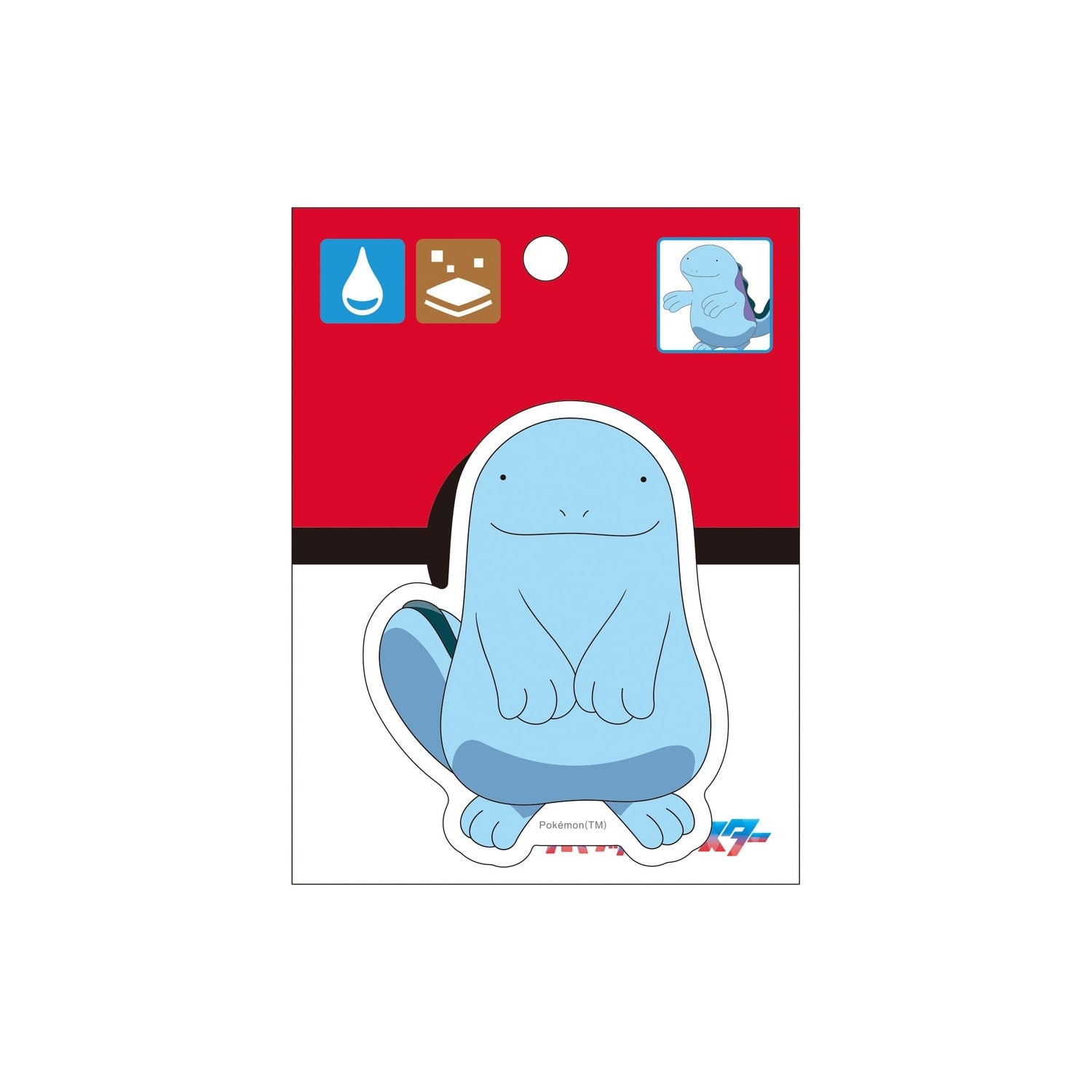 Quagsire Pokemon sticker with Water Fish design from Japan