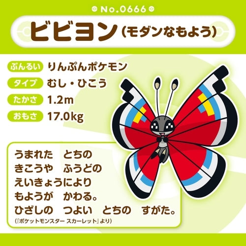 666 Plush Pokémon fit Vivillon (Modern style)