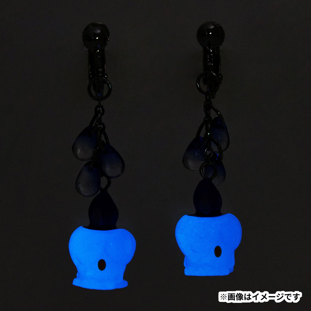 Back view of Pokémon earrings 108 Hitomoshi with secure clip-on design from Japan