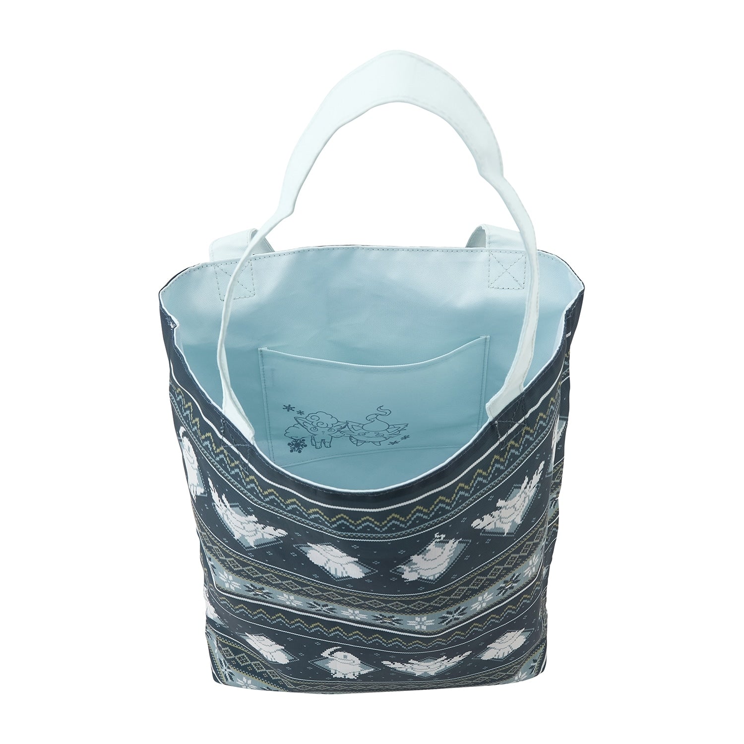 Reversible tote bag Snowy Gathering