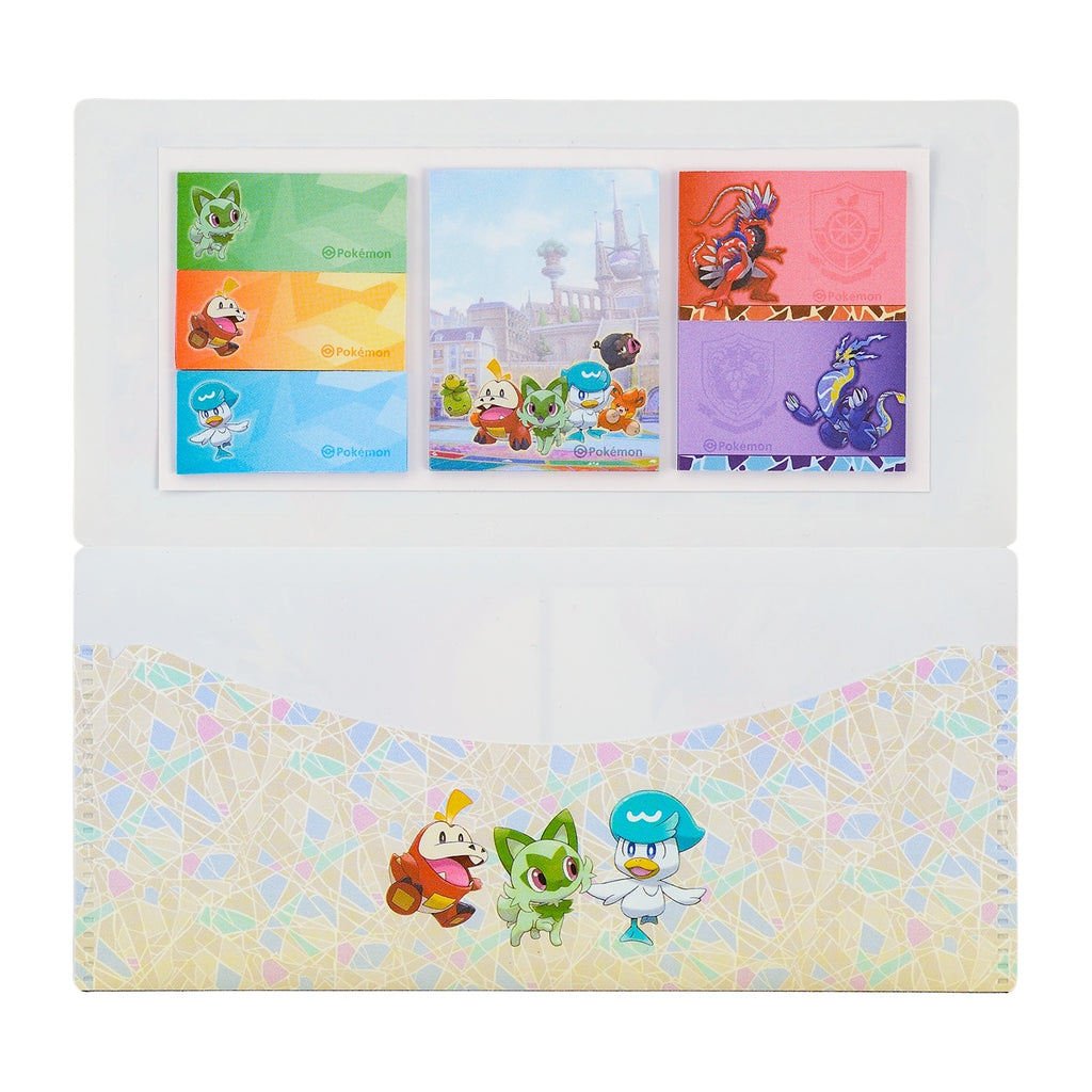 Authentic Japanese Pokemon Sticky Set with Case Scarlet Violet, ships from Japan with competitive pricing
