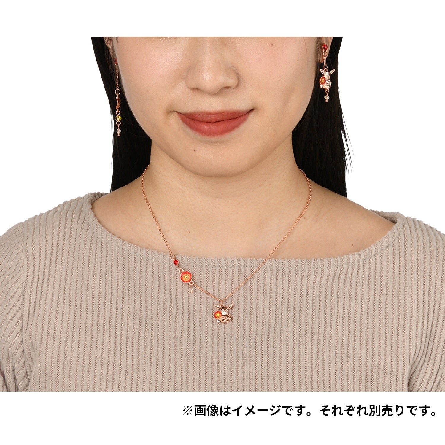 Pokemon Fleur de Coquelicot earrings, official merchandise from Japan, available online