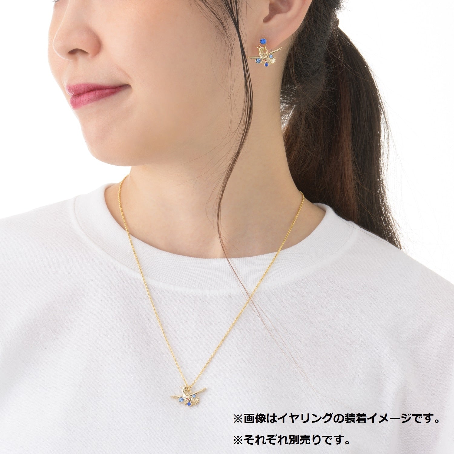 Pokémon Latios earrings with Latios face from Japan