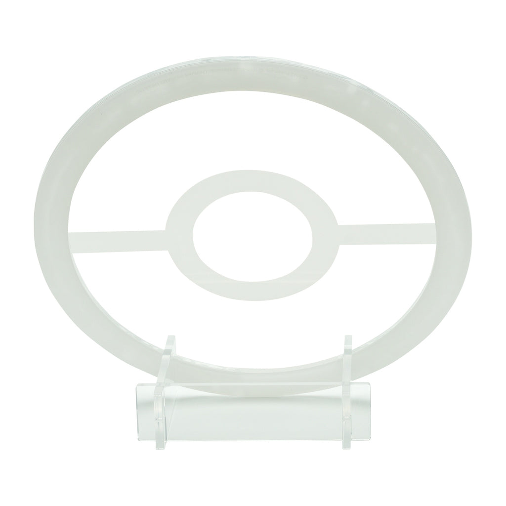 Pikachu Acrylic Drop on table, official Pokemon Center Japan product from KADO Japan
