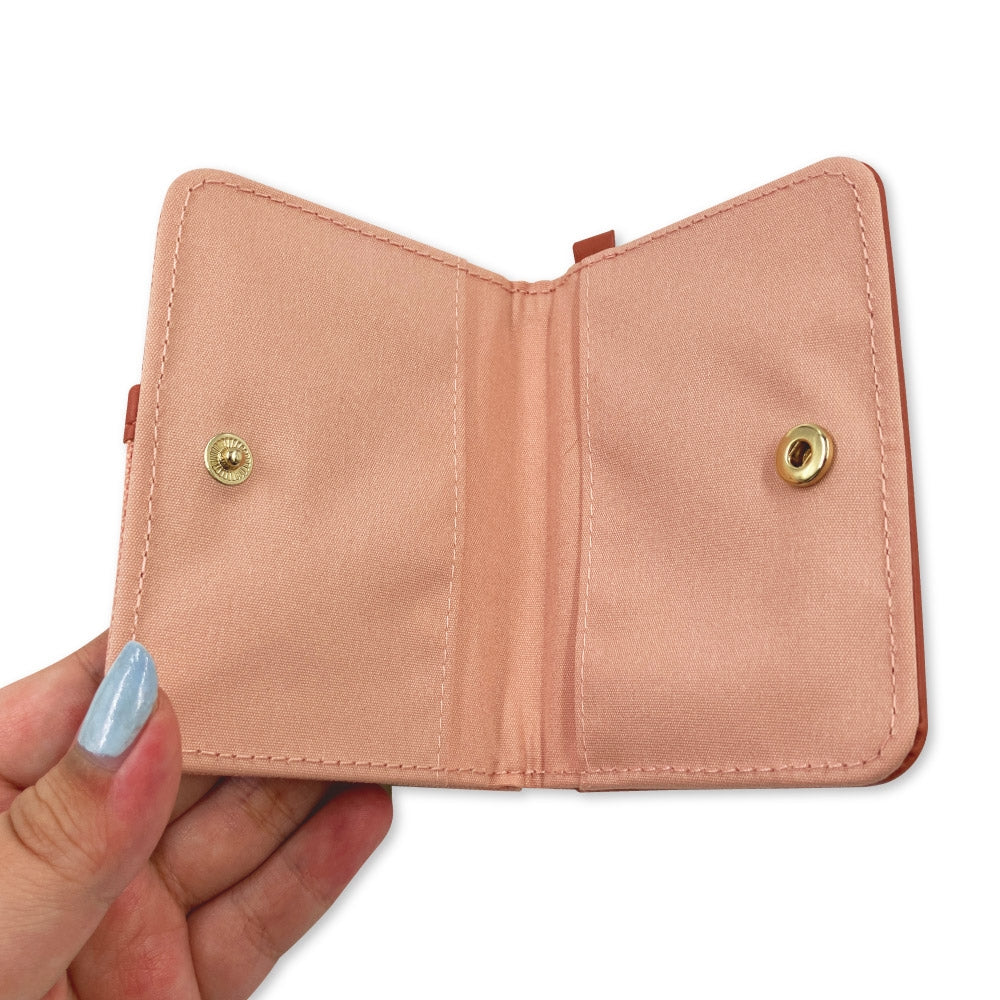 Bi-fold pass case Hyokkori emblem Hogeta
