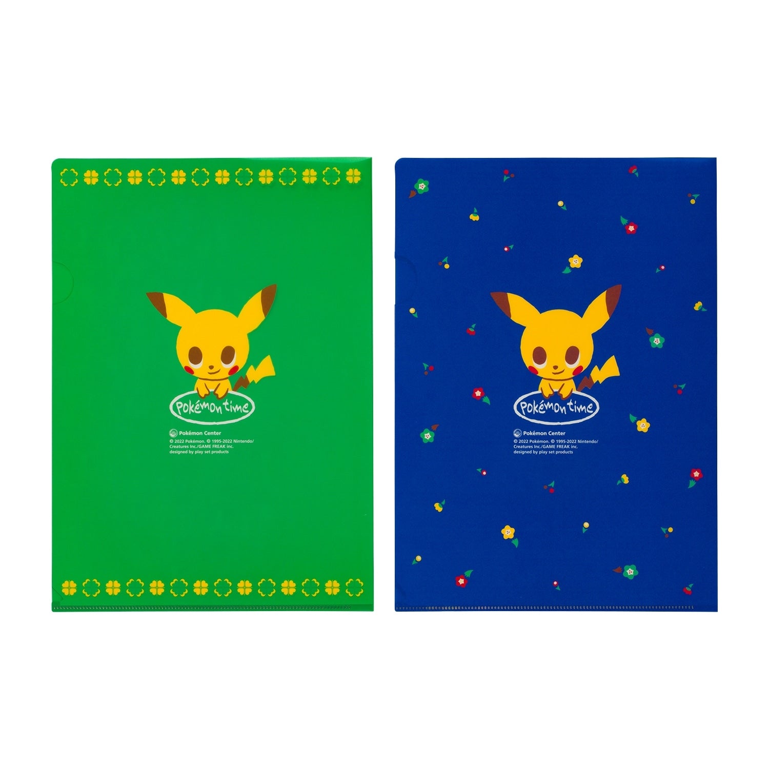 A4 clear file set of 2 pokémon time