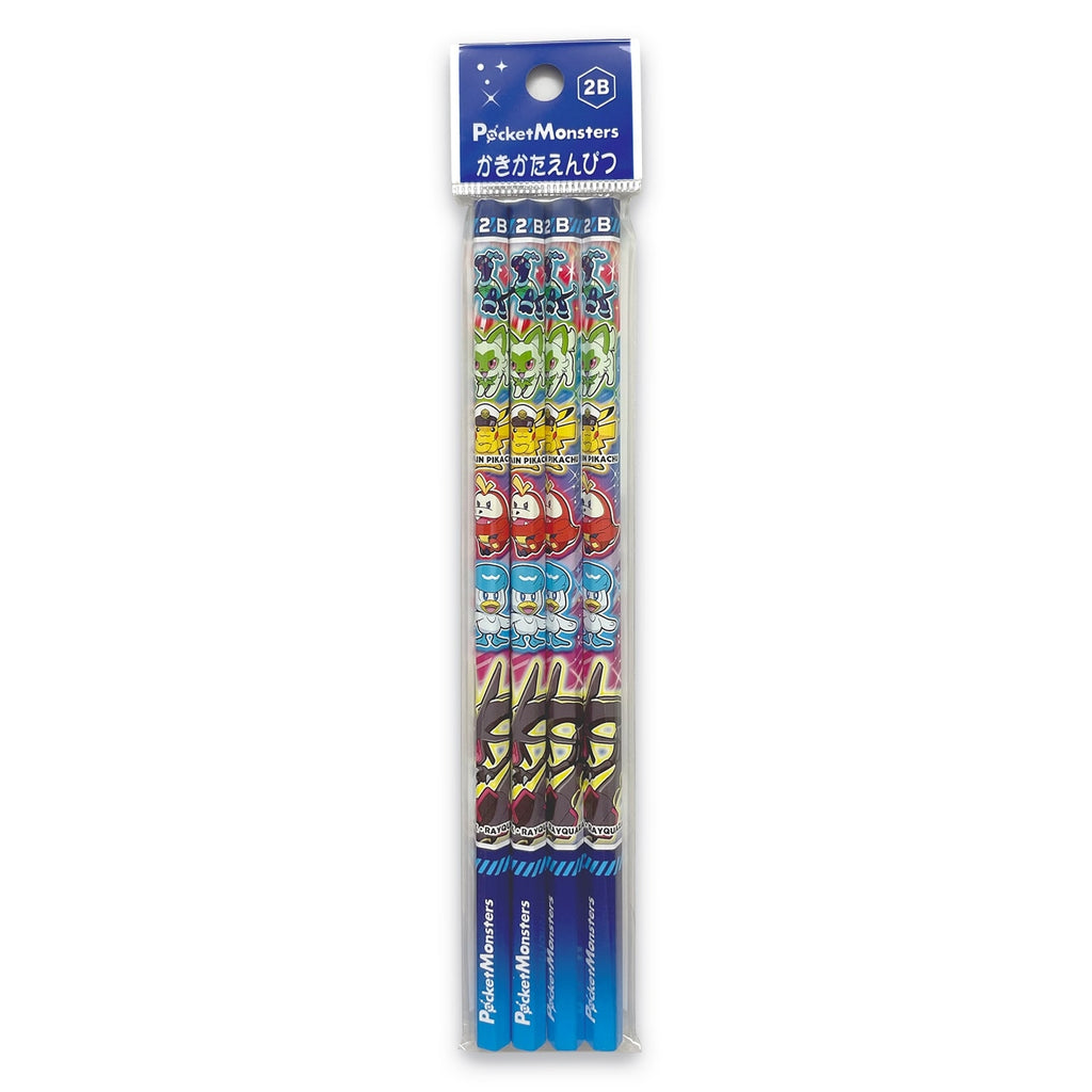 Kakikata Pencil 2B 4 pack with Charmander artwork from Japan