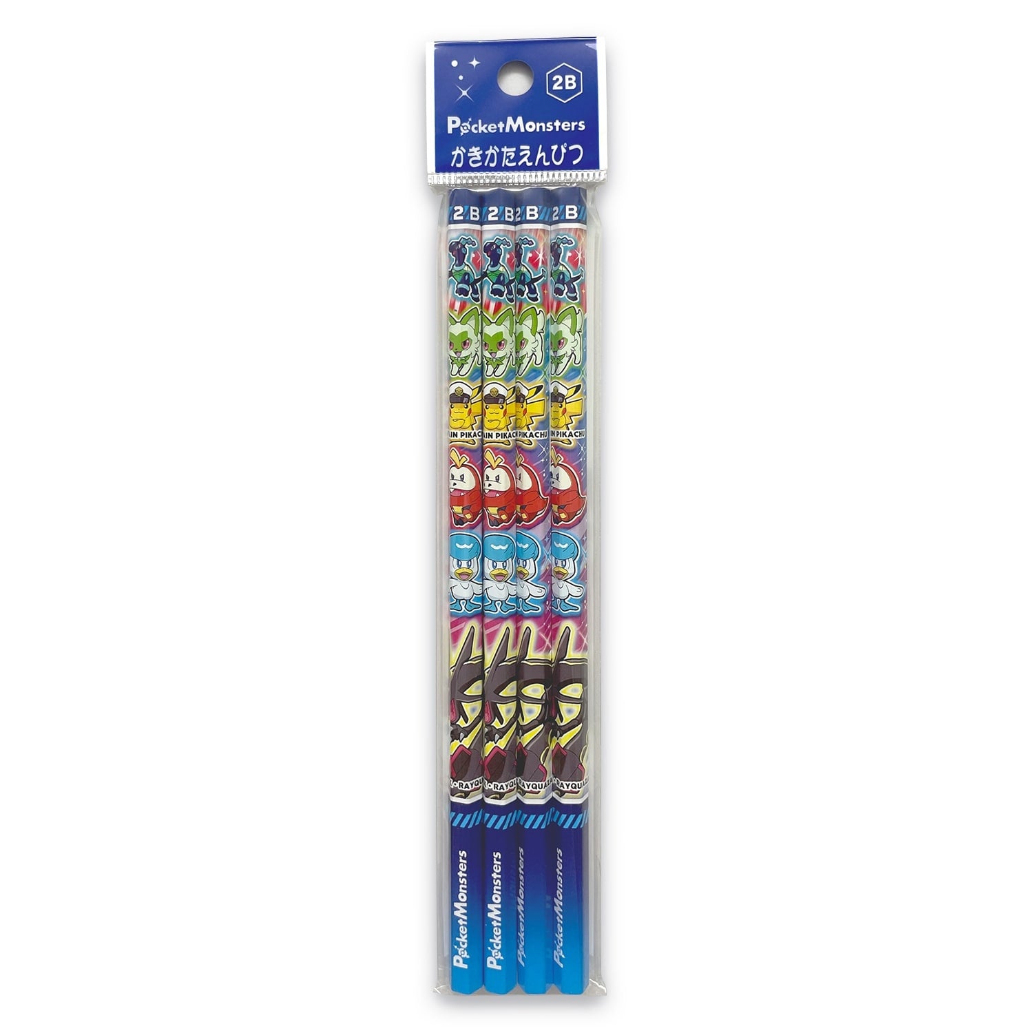 Kakikata Pencil 2B 4 pack with Charmander artwork from Japan