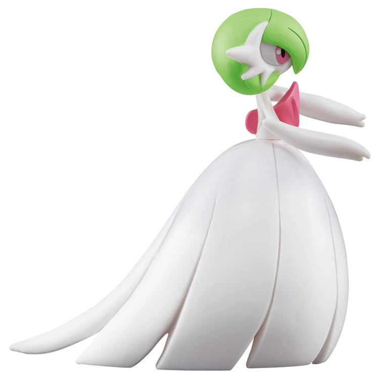 Japanese Moncolle Mega Gardevoir figure, close-up of face and hair