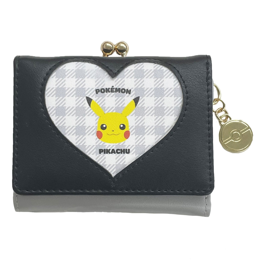 Pikachu mini wallet heart window series from Japan, featuring Electric-type Pokemon