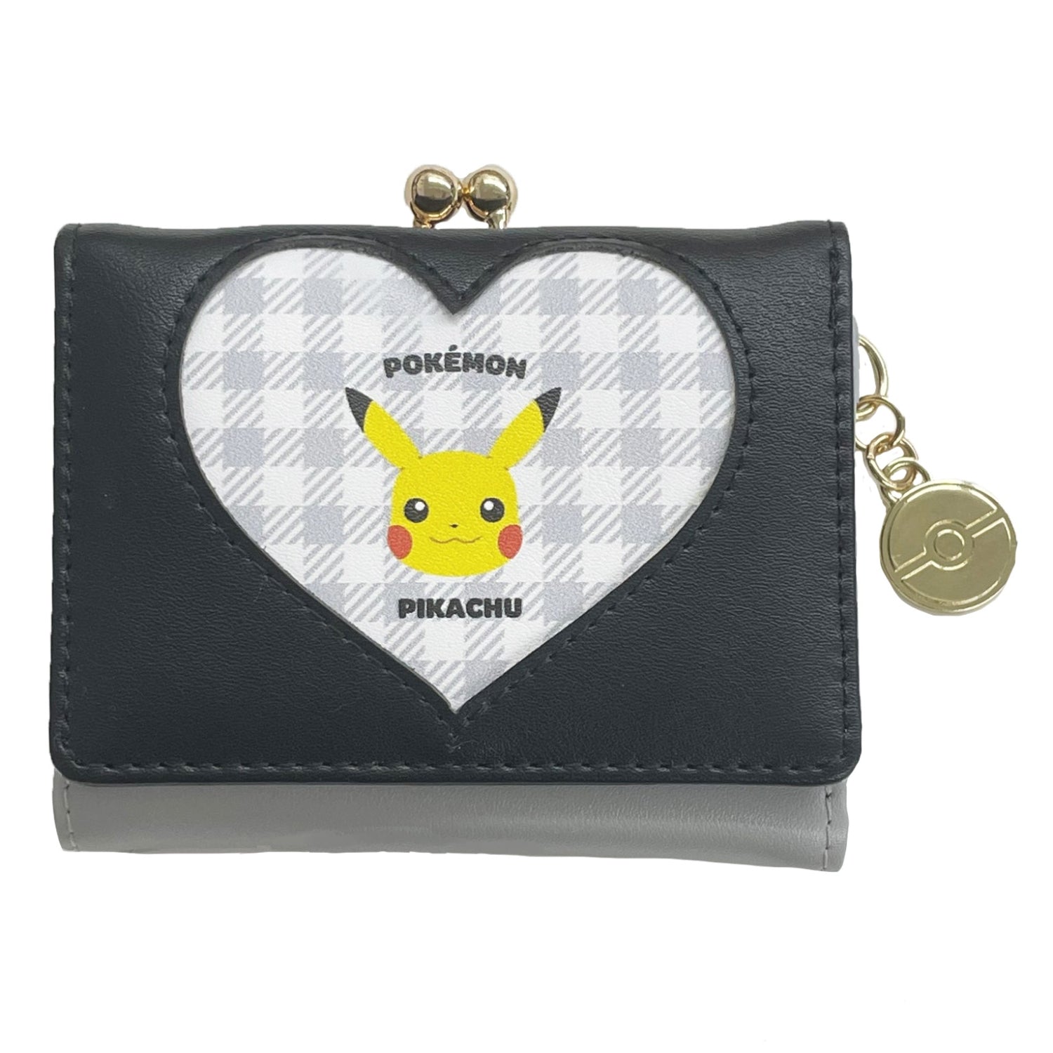 Pikachu mini wallet heart window series from Japan, featuring Electric-type Pokemon