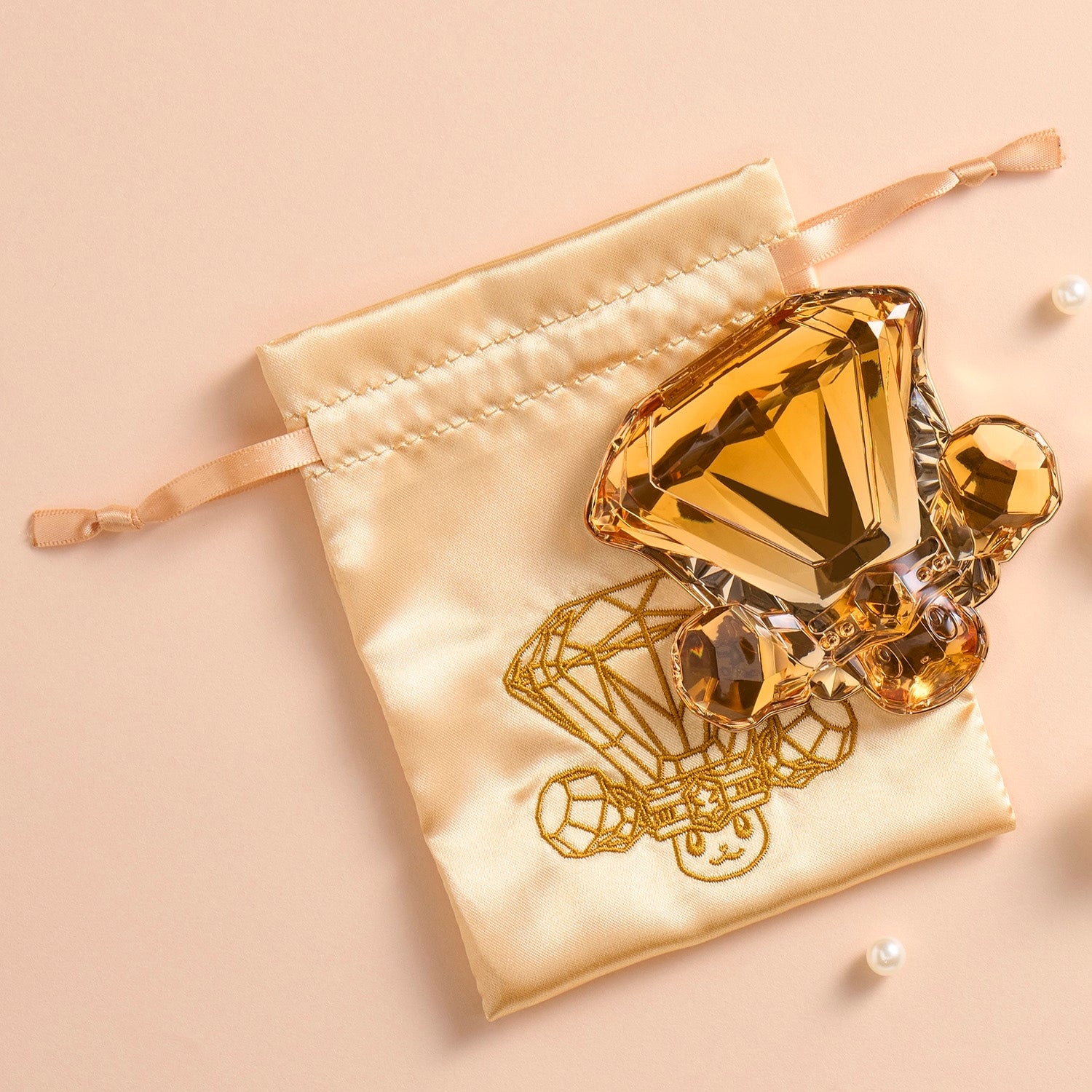 Pokémon Eevee die-cut glitter mirror from Japan, shiny surface