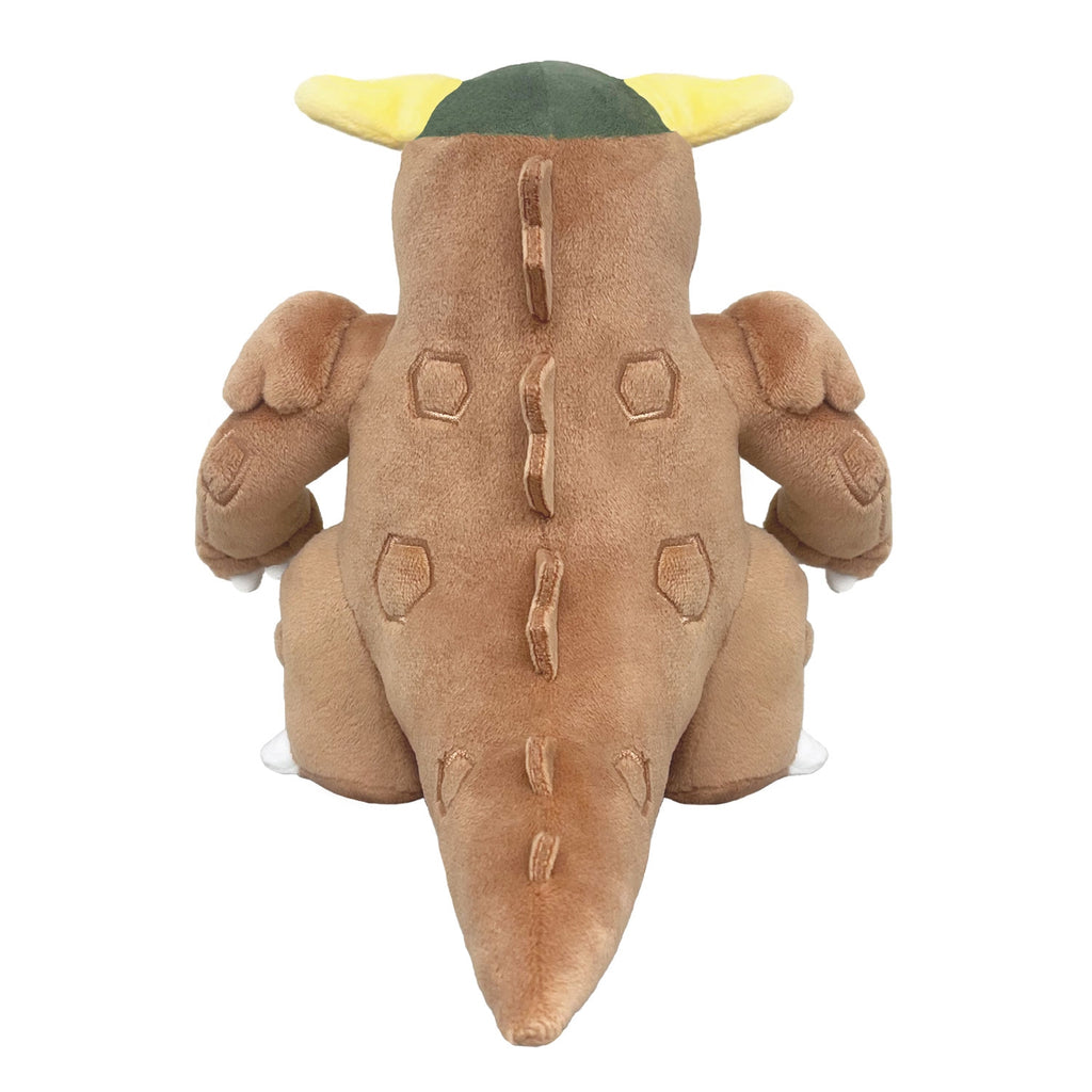 Pokemon Galula plushie from Japan, side view pose