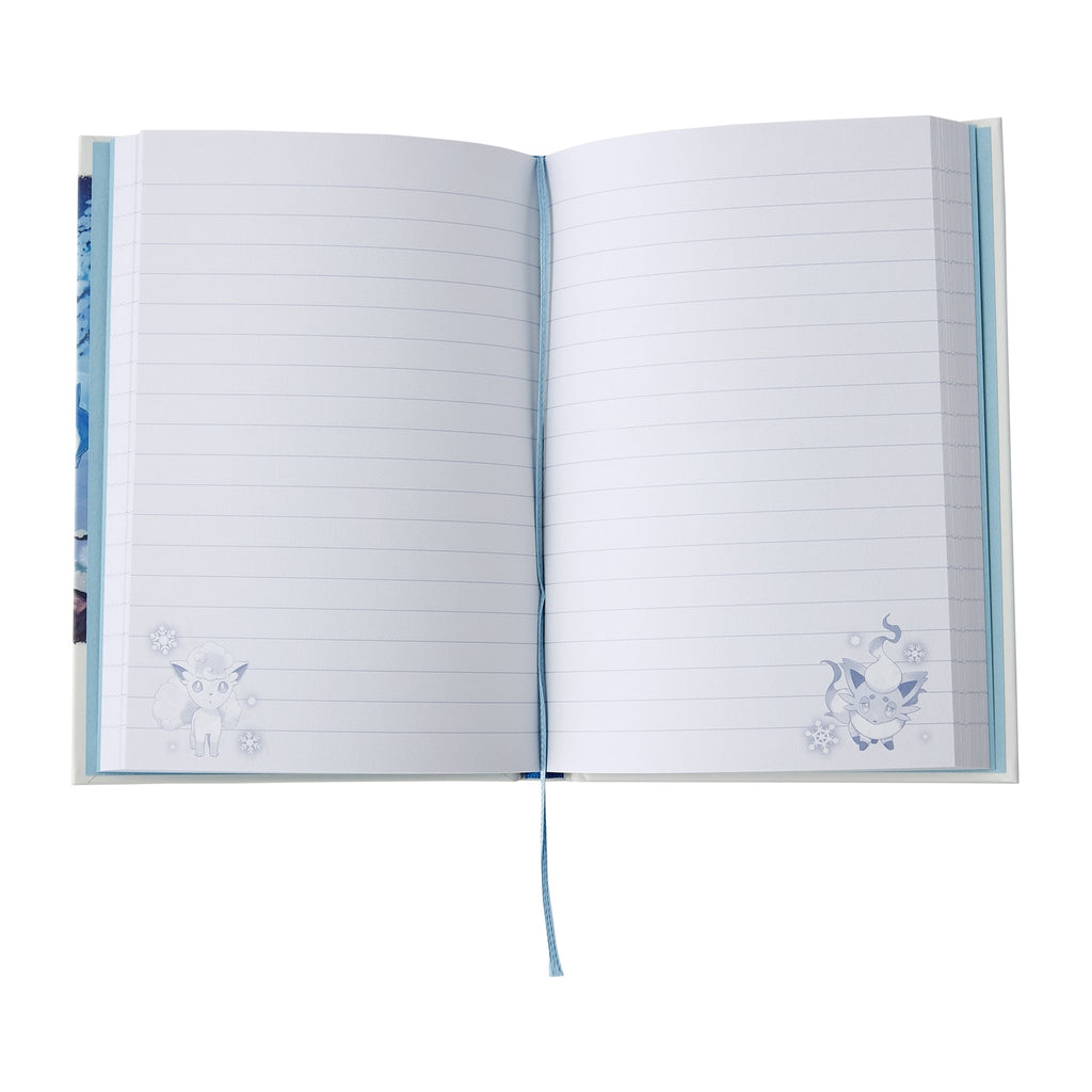 Collectible A6 notebook Snowy Gathering with authentic Pokemon licensing from Japan
