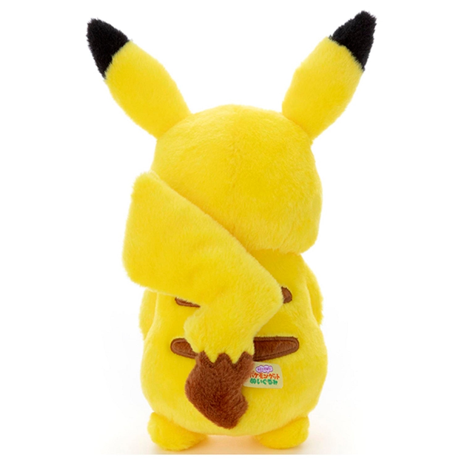 Japanese Pokemon Pikachu Plush Toy with detailed stitching from Japan