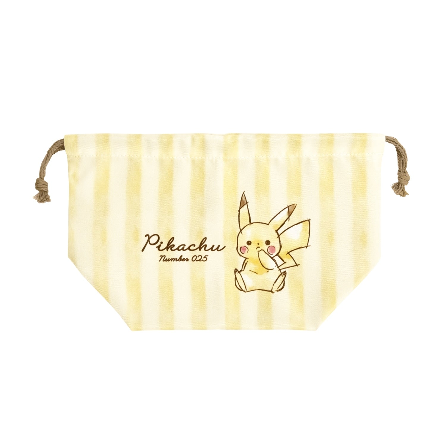 Lunch purse "Pikachu number 025" sitting