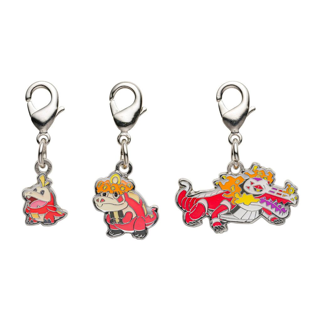 National encyclopedia metal charms 909, 910, 911 from Japan, featuring Pokemon characters