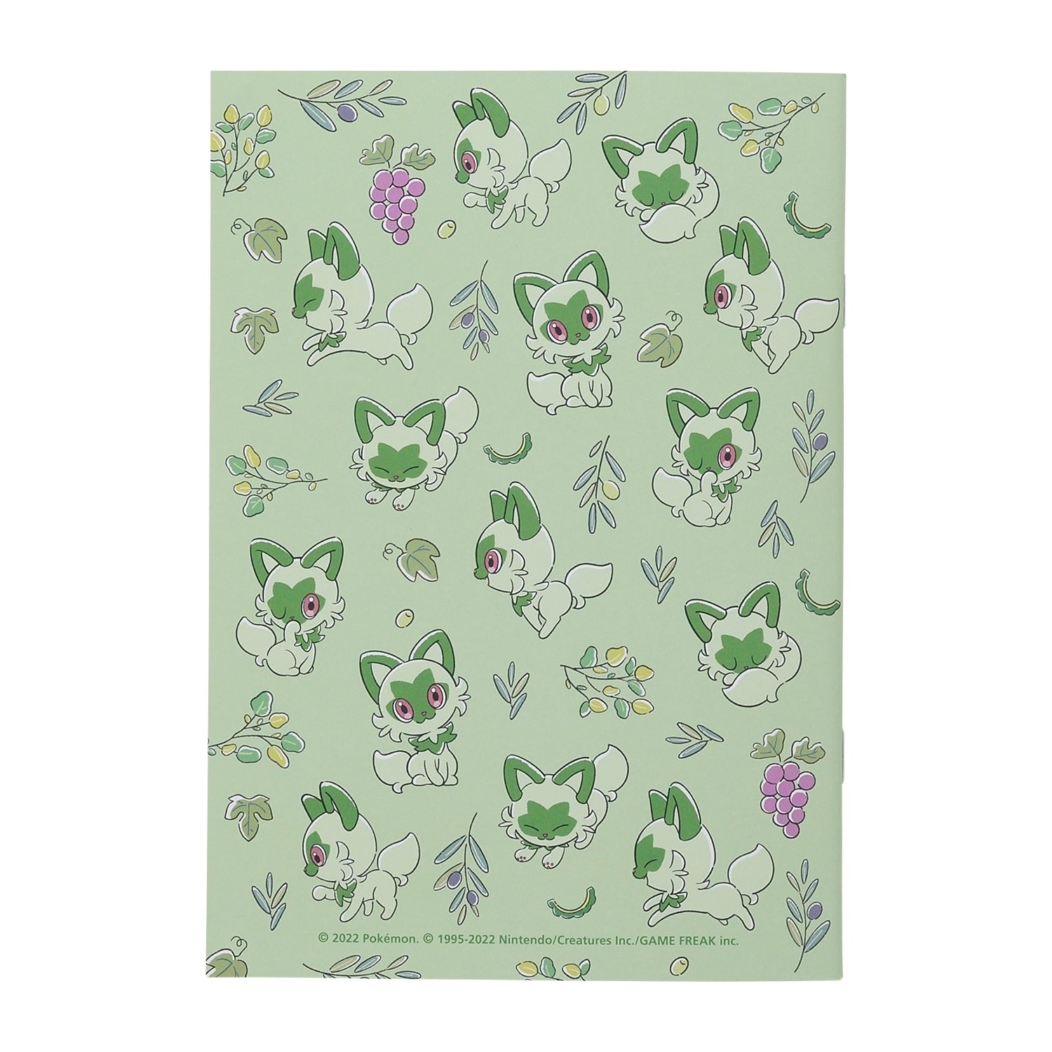 Official Pokemon Center Japan A5 Note Nyaoha featuring Sprigatito