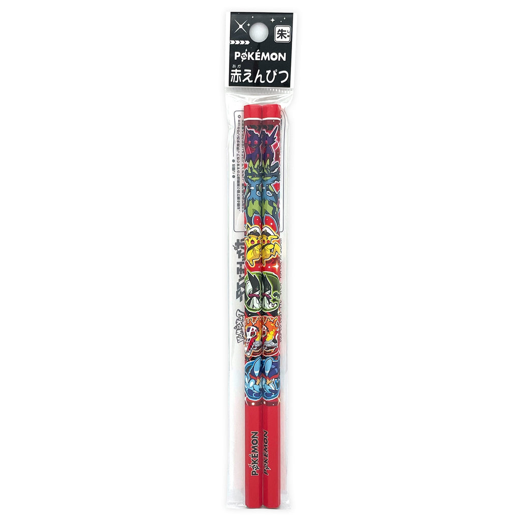 Pokemon Red Pencil from Japan, 0.7x17.7cm collectible item with vibrant red color