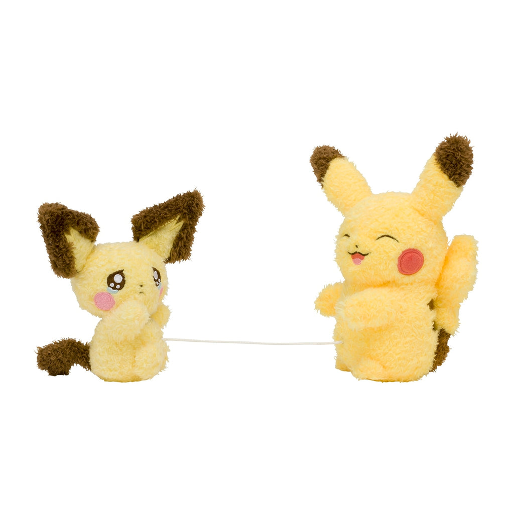 Pikachu and Pichu plush toy, soft and cuddly from Japan