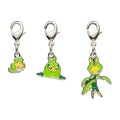National encyclopedia metal charms 540-542 from Japan, featuring Pokemon characters