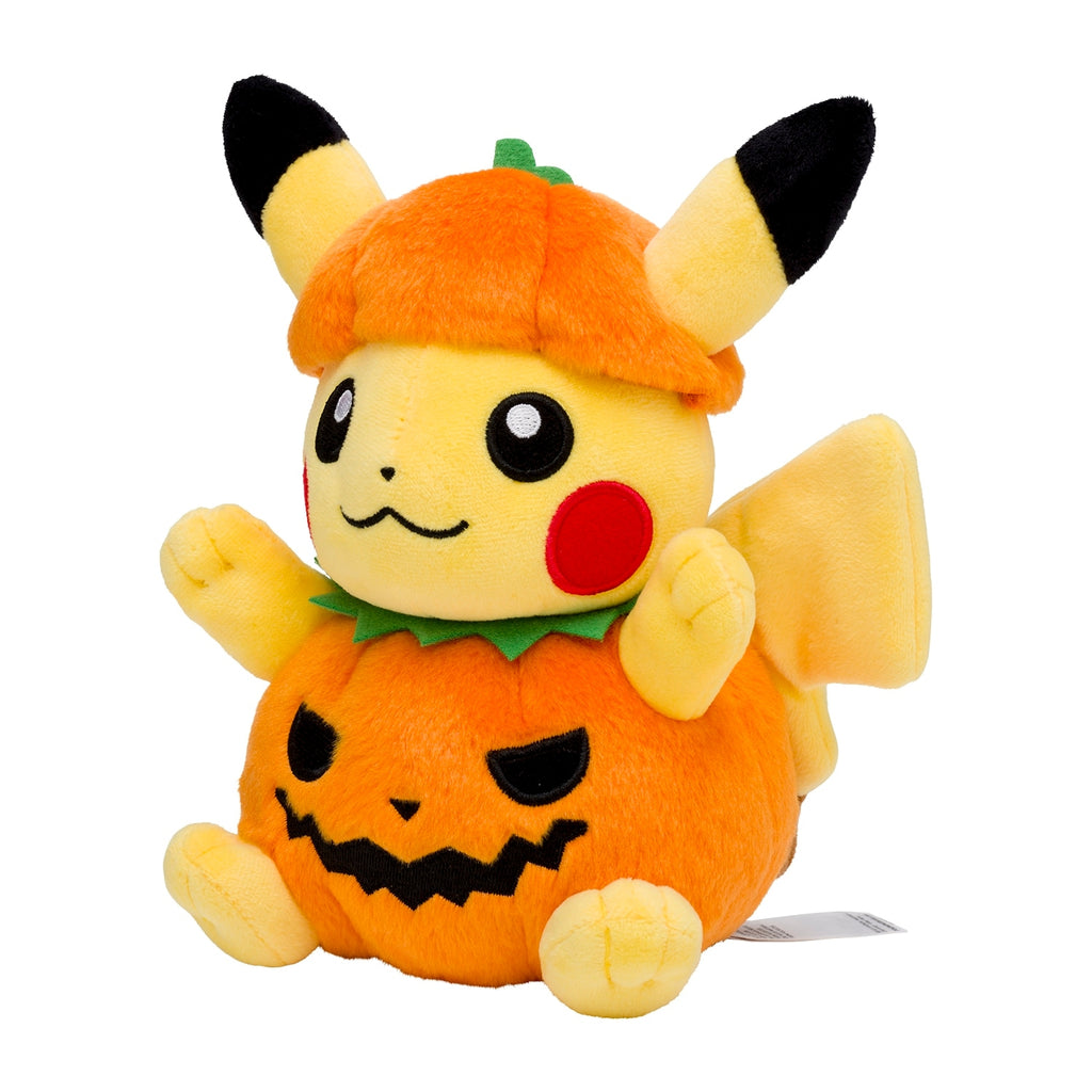 Authentic Japanese Pikachu plushie with cute face detail