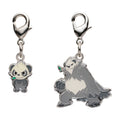 National Encyclopedia Metal Charm 674/675 from Japan, featuring a rare Pokemon character