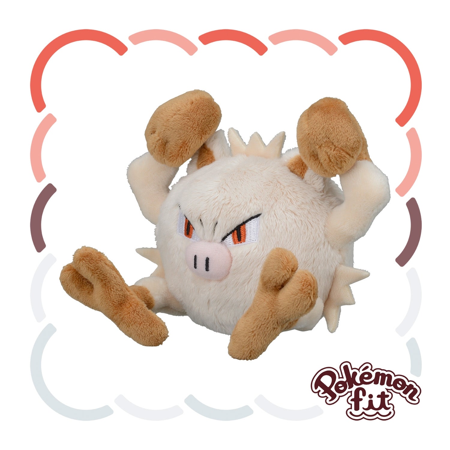 56 Plush Pokémon fit Mankey from Japan, cute plush toy with brown fur
