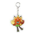 Ogapon keychain with green grass design from Japan