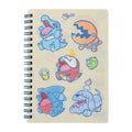 B6 Changing Note Biting Team notebook from Japan, featuring colorful Pokemon characters
