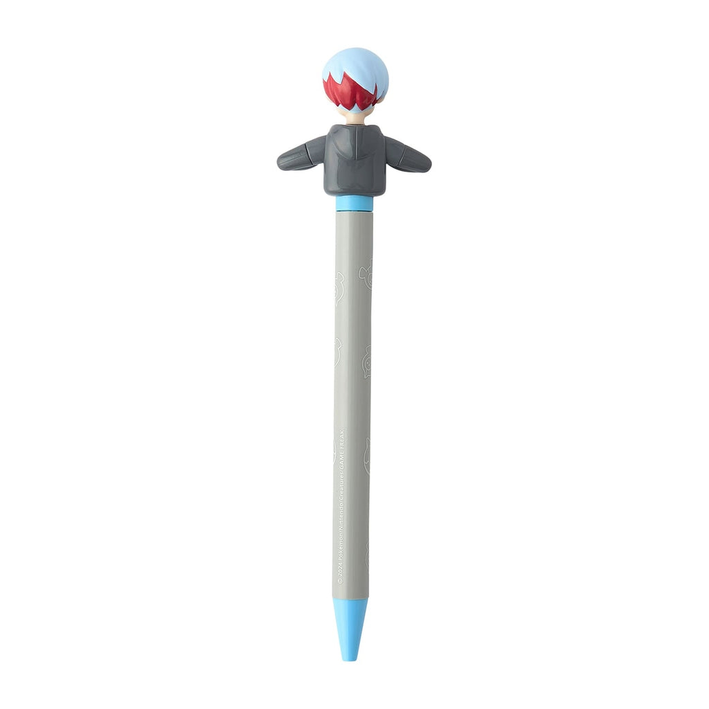Close-up of Pokemon Action Ballpoint Pen Button with detailed visuals from Japan