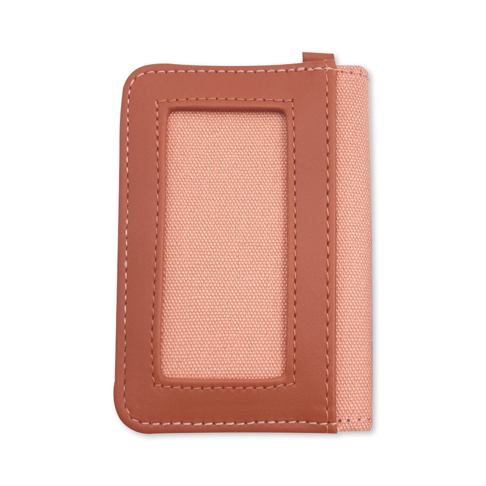 Bi-fold pass case Hyokkori emblem Hogeta