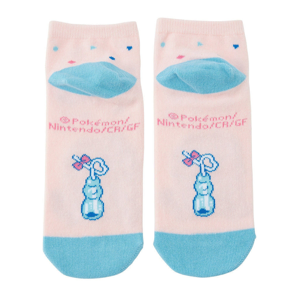 Official Pokemon Center Japan Squirtle socks with turtle shell pattern, sourced from Japan